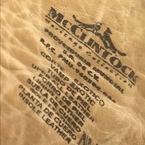 McClintock size 7D alligator leather high dollar boots. Heritage Collection.